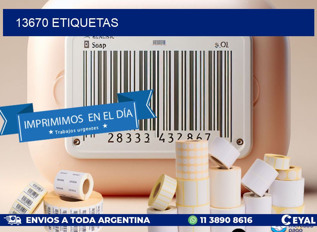 13670 ETIQUETAS