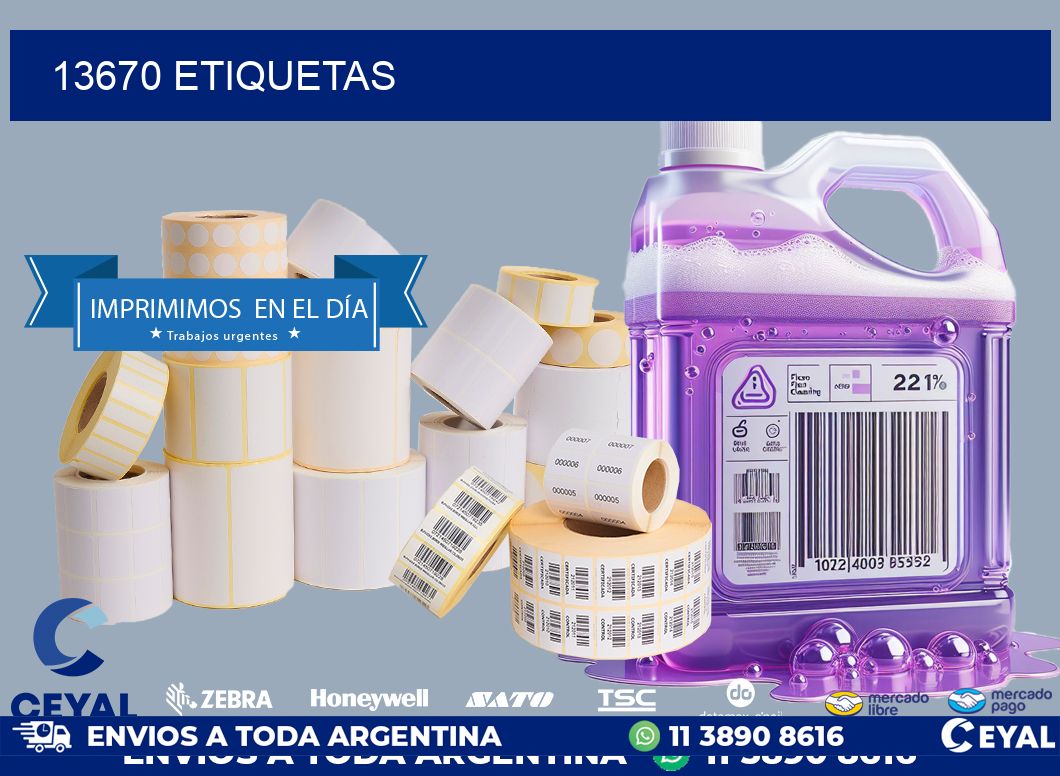 13670 ETIQUETAS