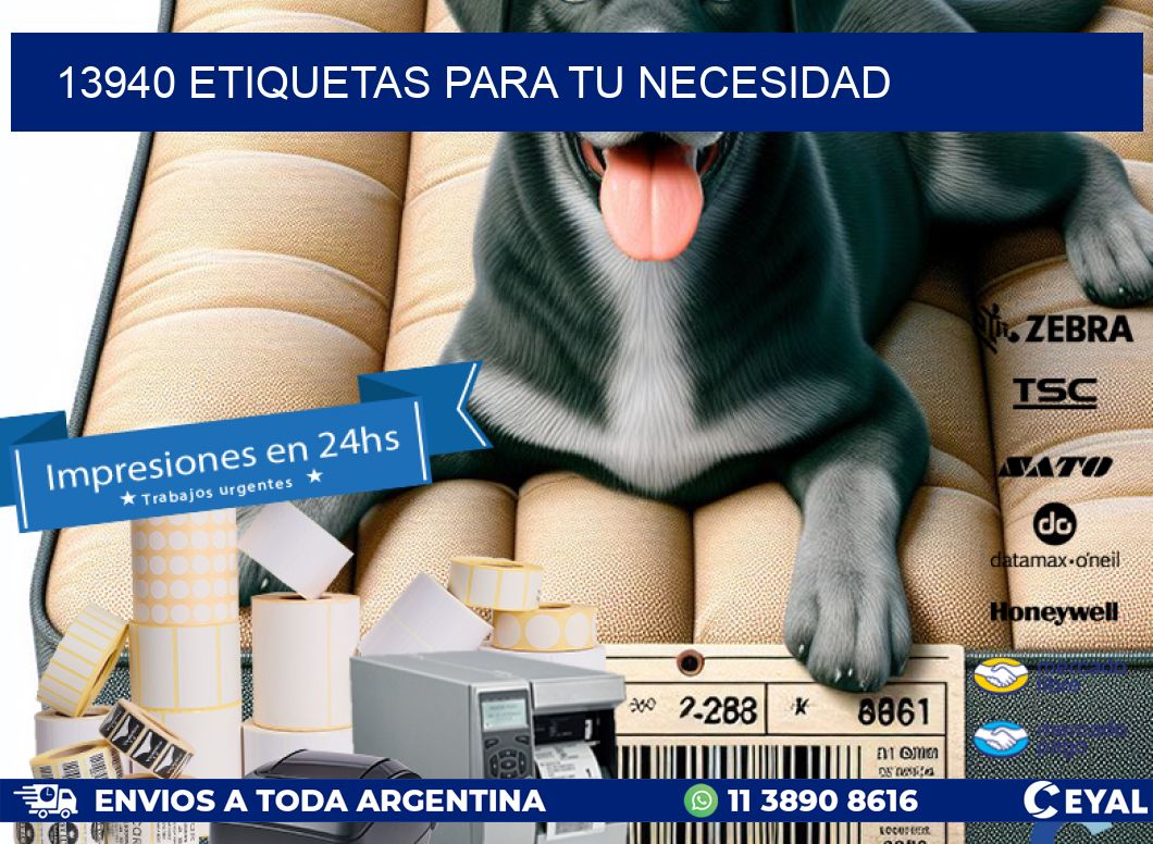 13940 ETIQUETAS PARA TU NECESIDAD