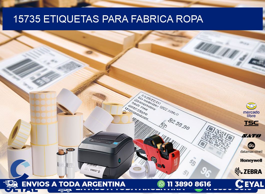 15735 ETIQUETAS PARA FABRICA ROPA