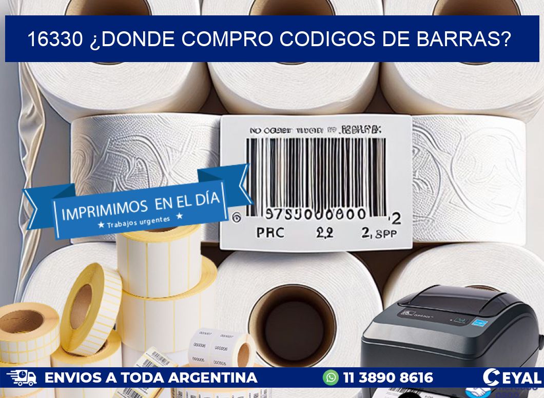 16330 ¿DONDE COMPRO CODIGOS DE BARRAS?