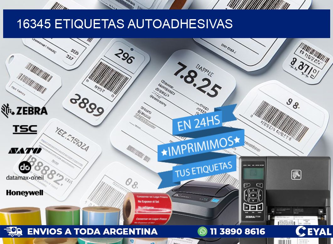 16345 ETIQUETAS AUTOADHESIVAS