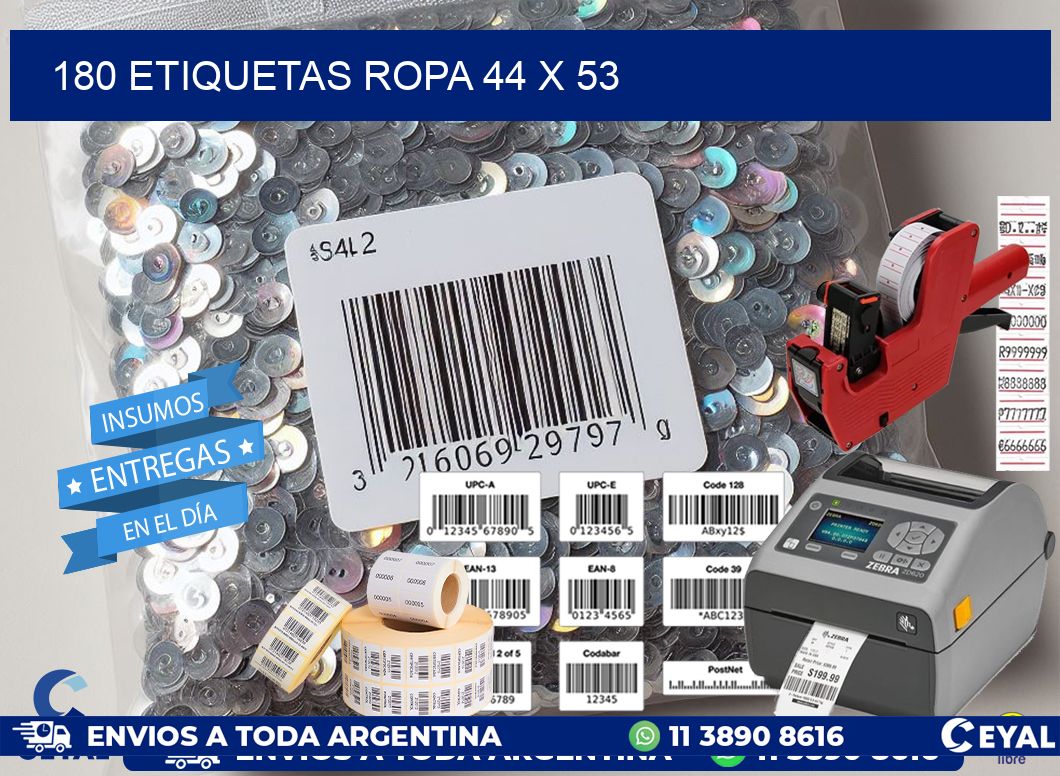 180 ETIQUETAS ROPA 44 x 53