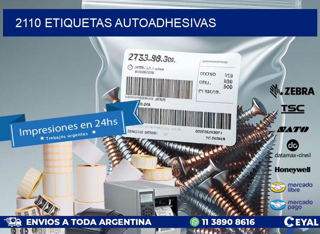 2110 ETIQUETAS AUTOADHESIVAS