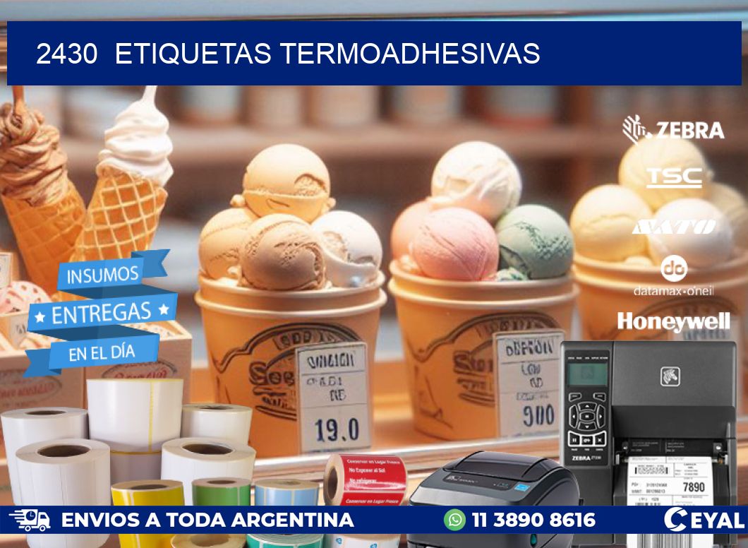 2430 ETIQUETAS TERMOADHESIVAS