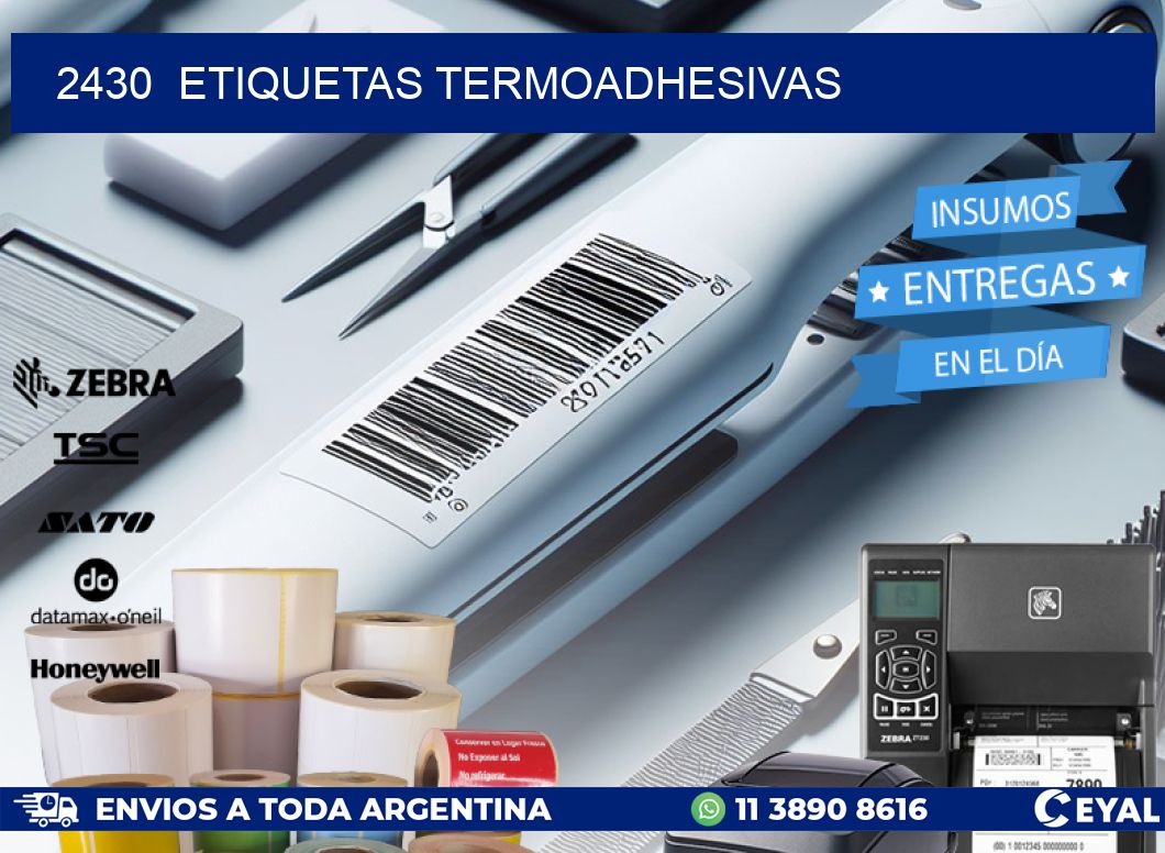 2430 ETIQUETAS TERMOADHESIVAS