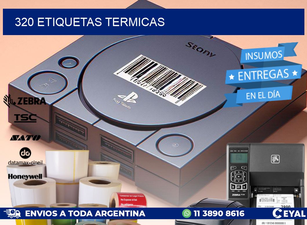 320 ETIQUETAS TERMICAS