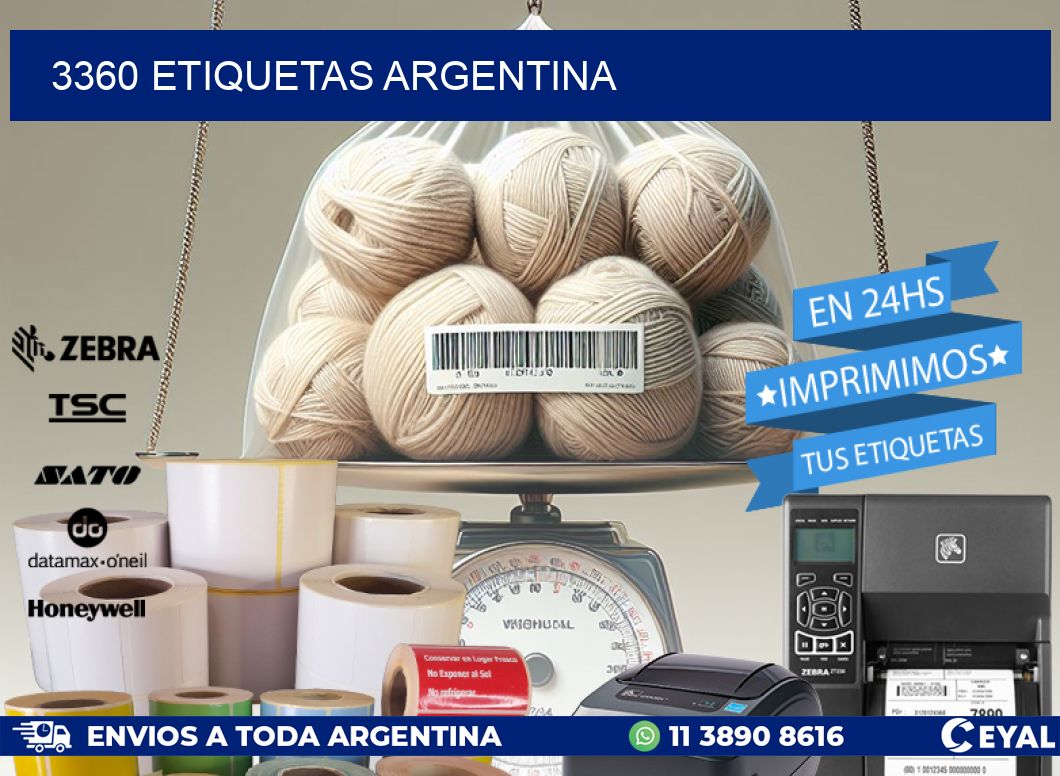 3360 ETIQUETAS ARGENTINA