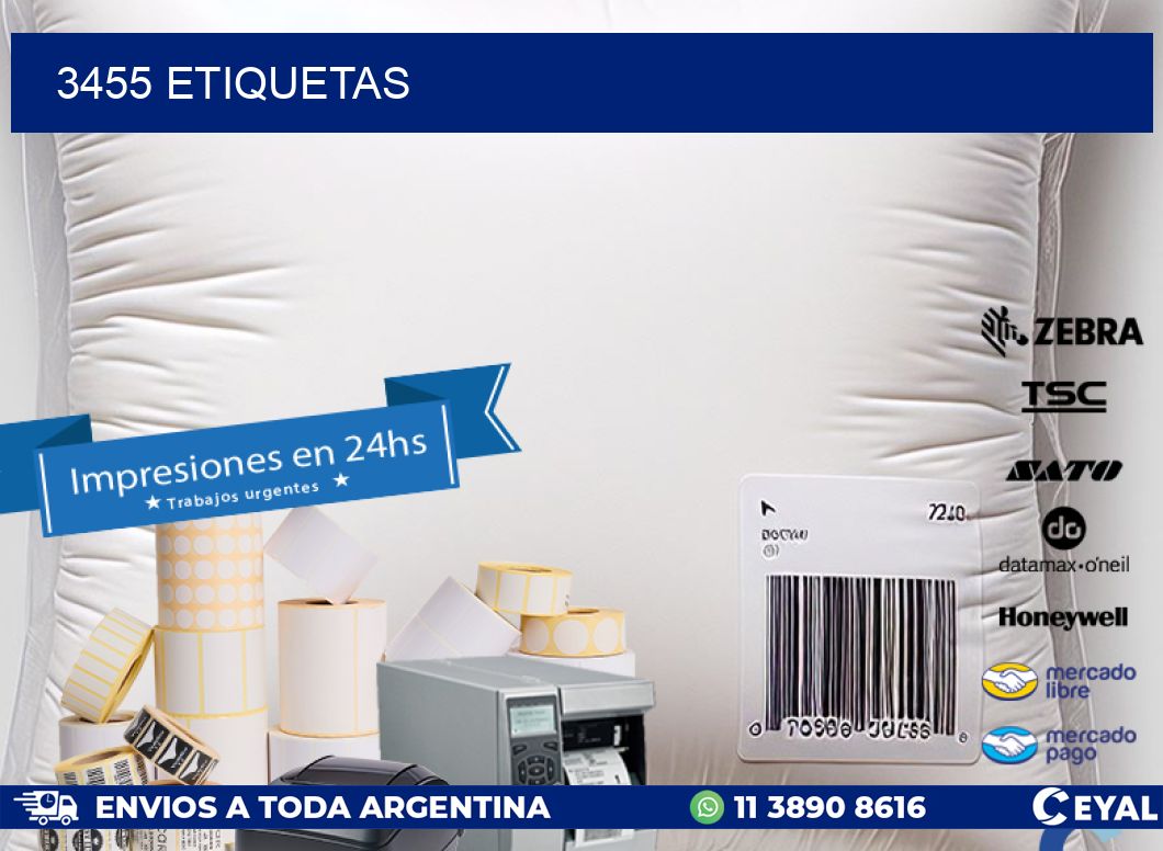 3455 ETIQUETAS