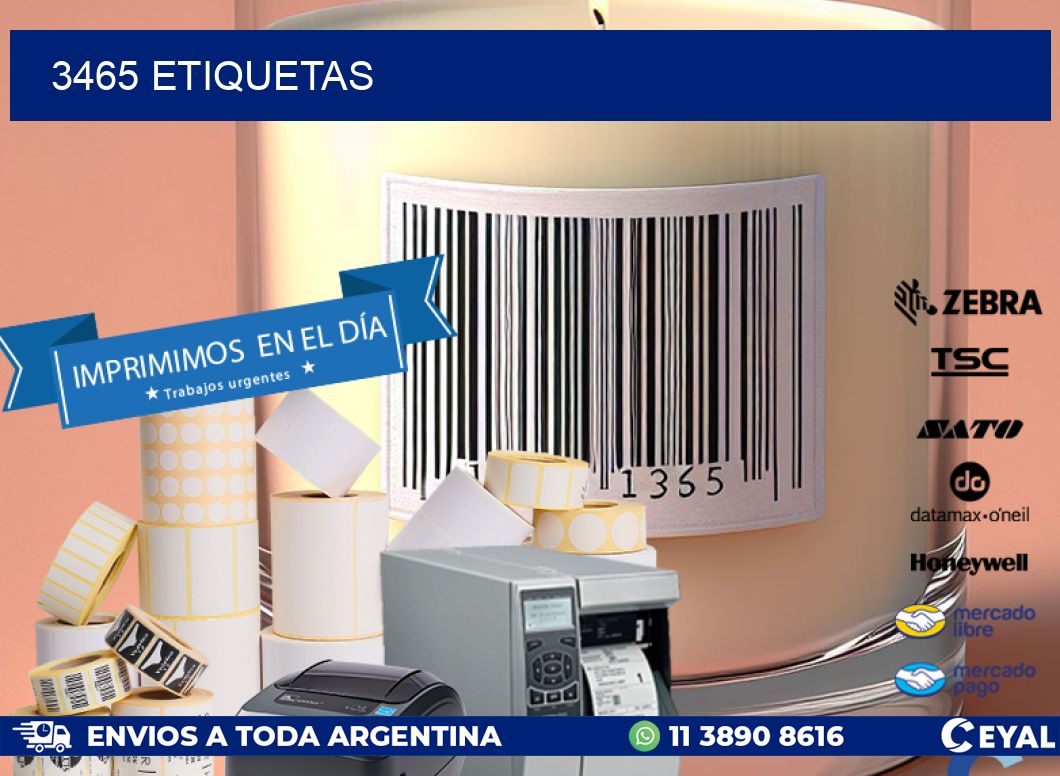 3465 ETIQUETAS