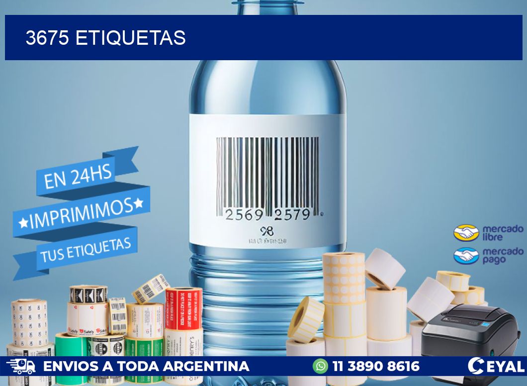 3675 ETIQUETAS
