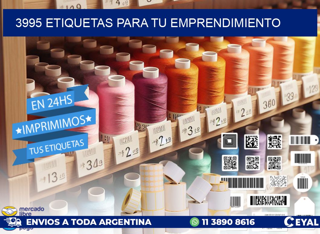 3995 ETIQUETAS PARA TU EMPRENDIMIENTO