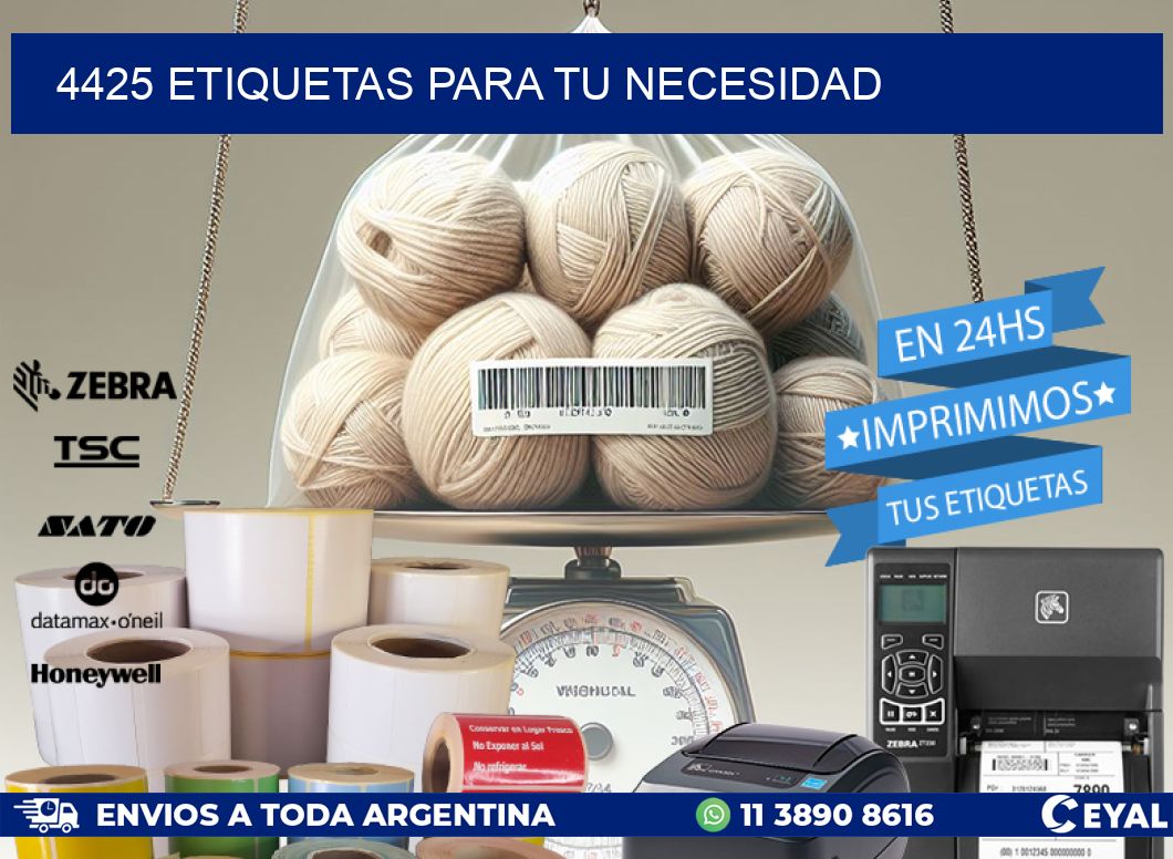 4425 ETIQUETAS PARA TU NECESIDAD