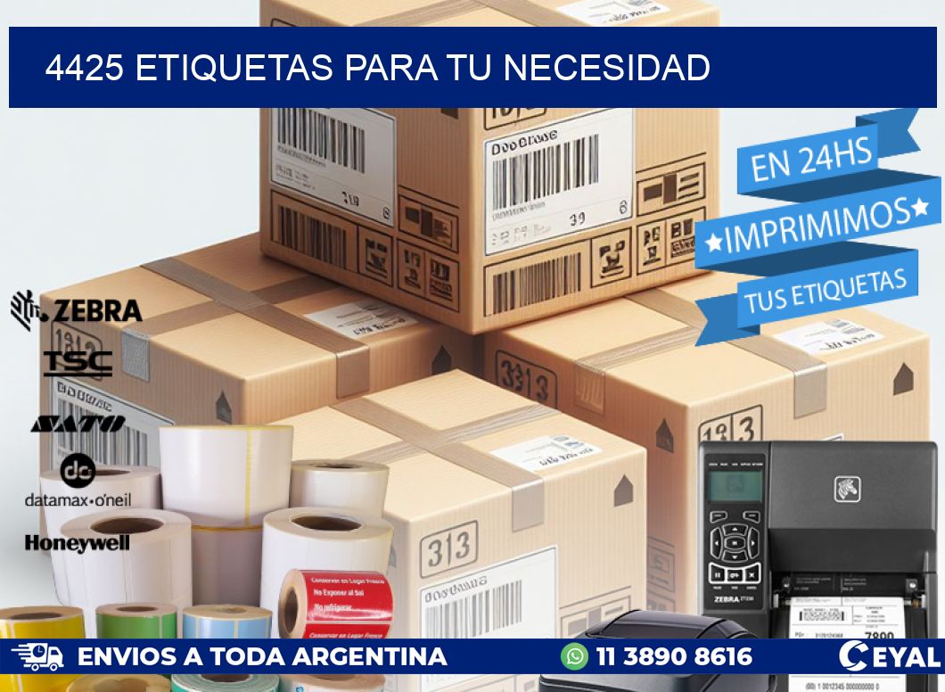 4425 ETIQUETAS PARA TU NECESIDAD