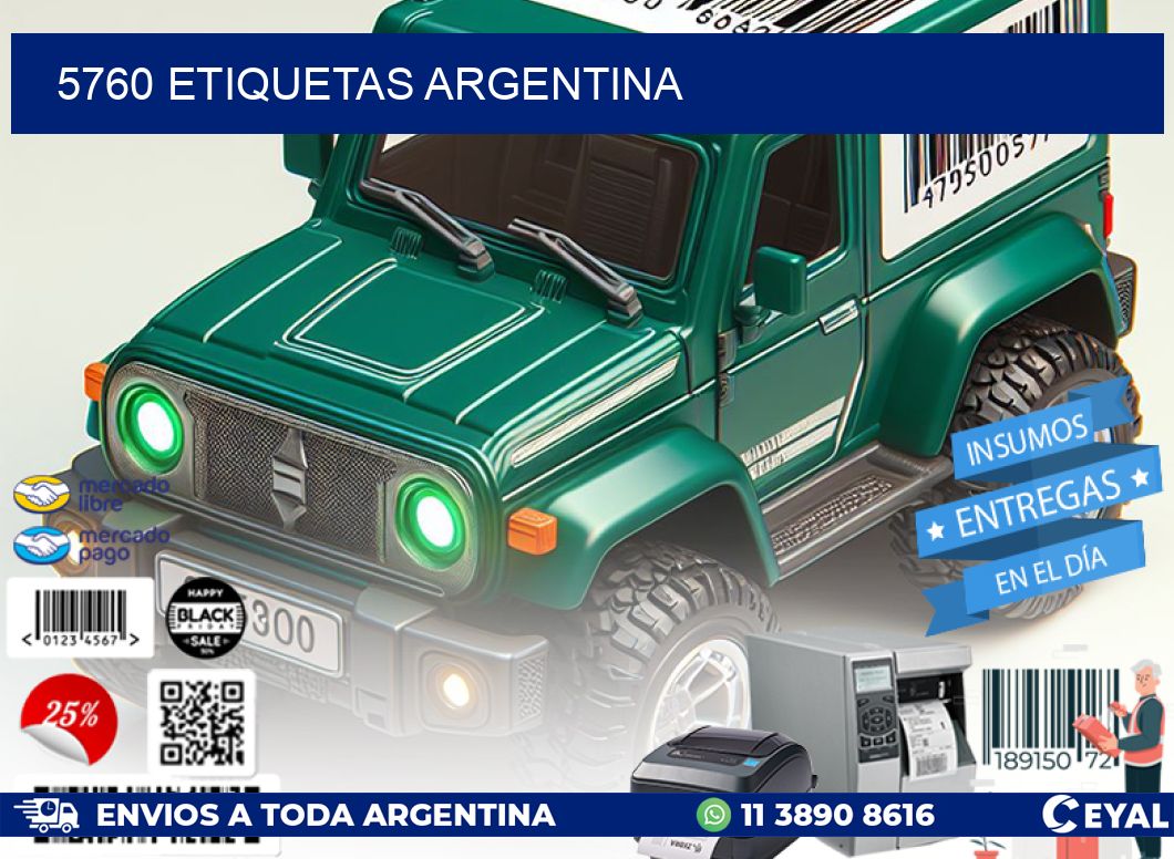 5760 ETIQUETAS ARGENTINA