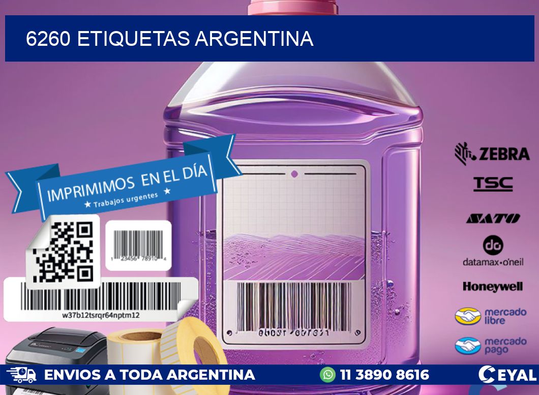 6260 ETIQUETAS ARGENTINA