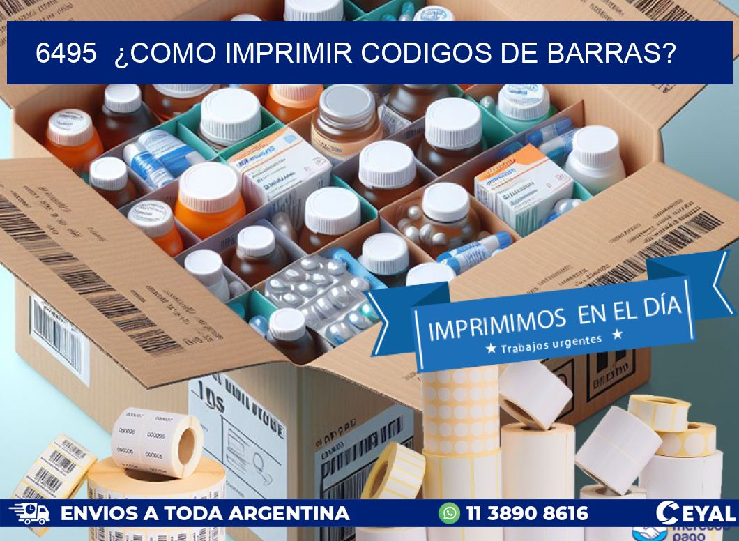 6495  ¿COMO IMPRIMIR CODIGOS DE BARRAS?