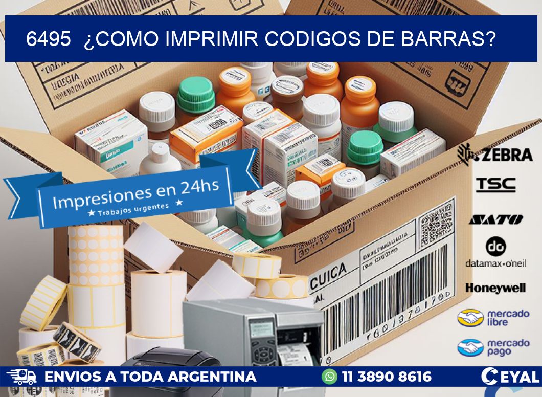 6495  ¿COMO IMPRIMIR CODIGOS DE BARRAS?