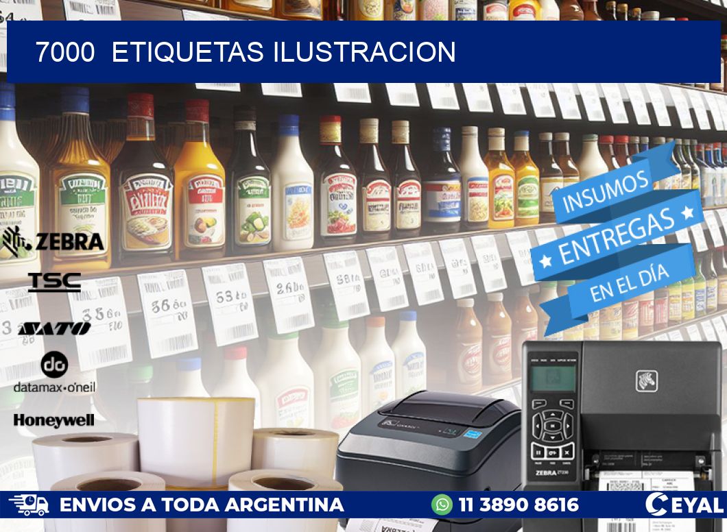 7000  ETIQUETAS ILUSTRACION