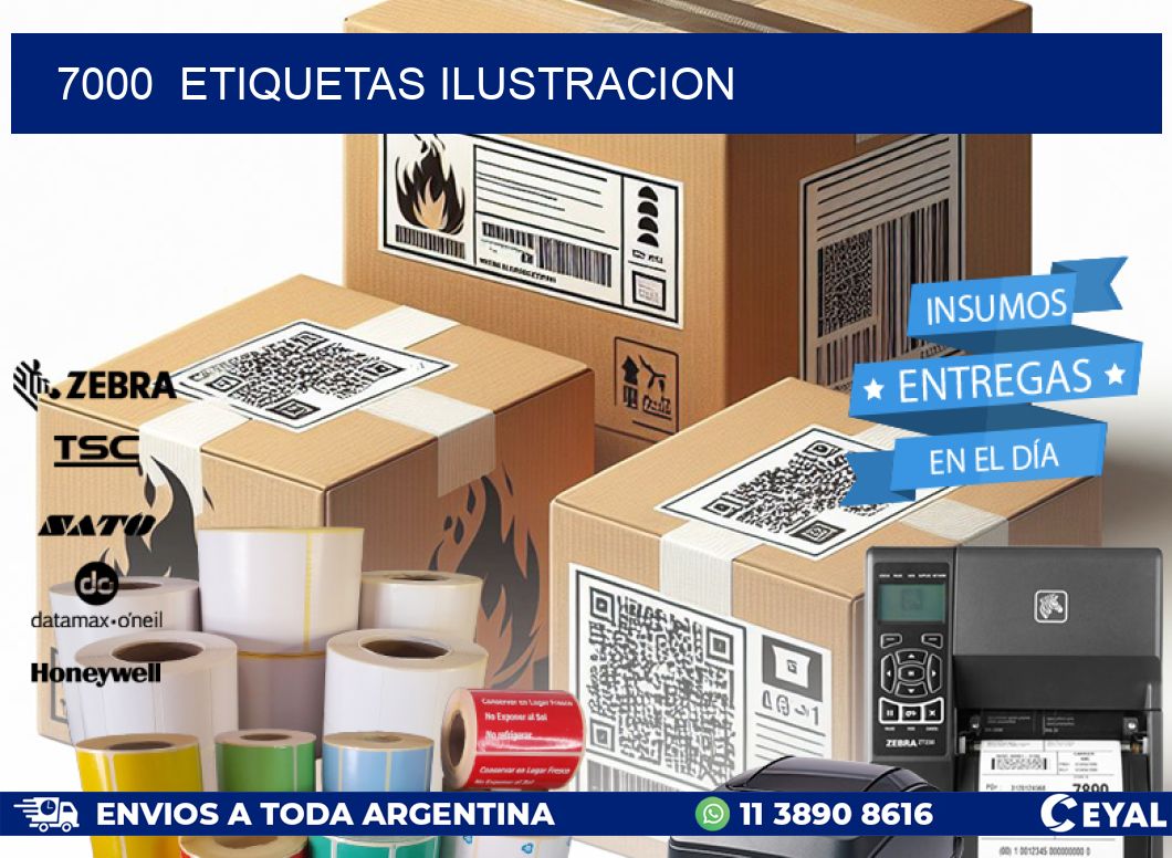 7000  ETIQUETAS ILUSTRACION