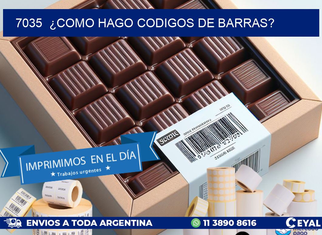 7035  ¿COMO HAGO CODIGOS DE BARRAS?