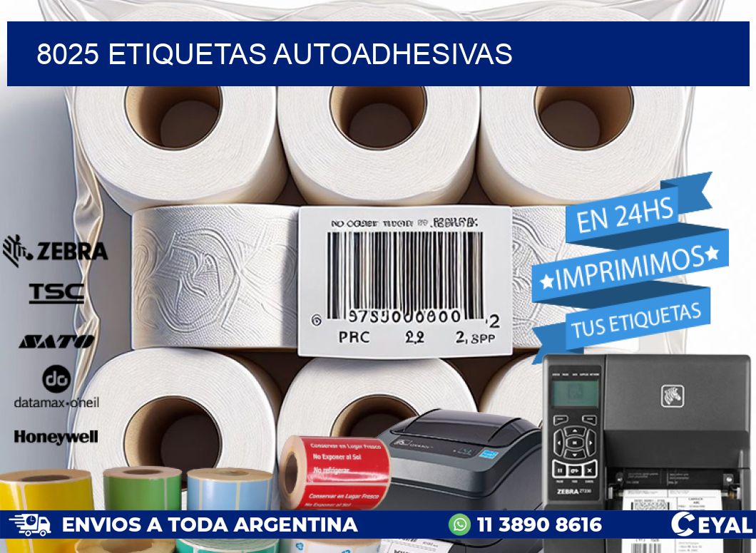 8025 ETIQUETAS AUTOADHESIVAS