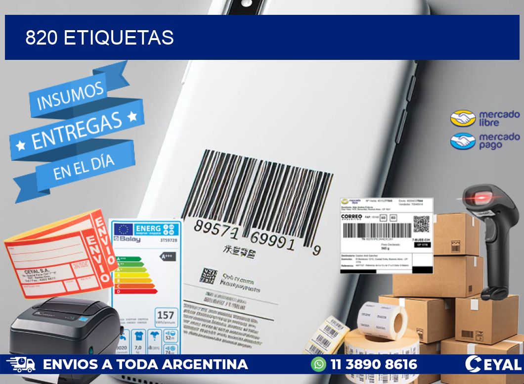 820 ETIQUETAS