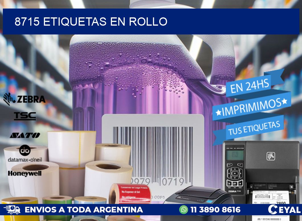8715 ETIQUETAS EN ROLLO