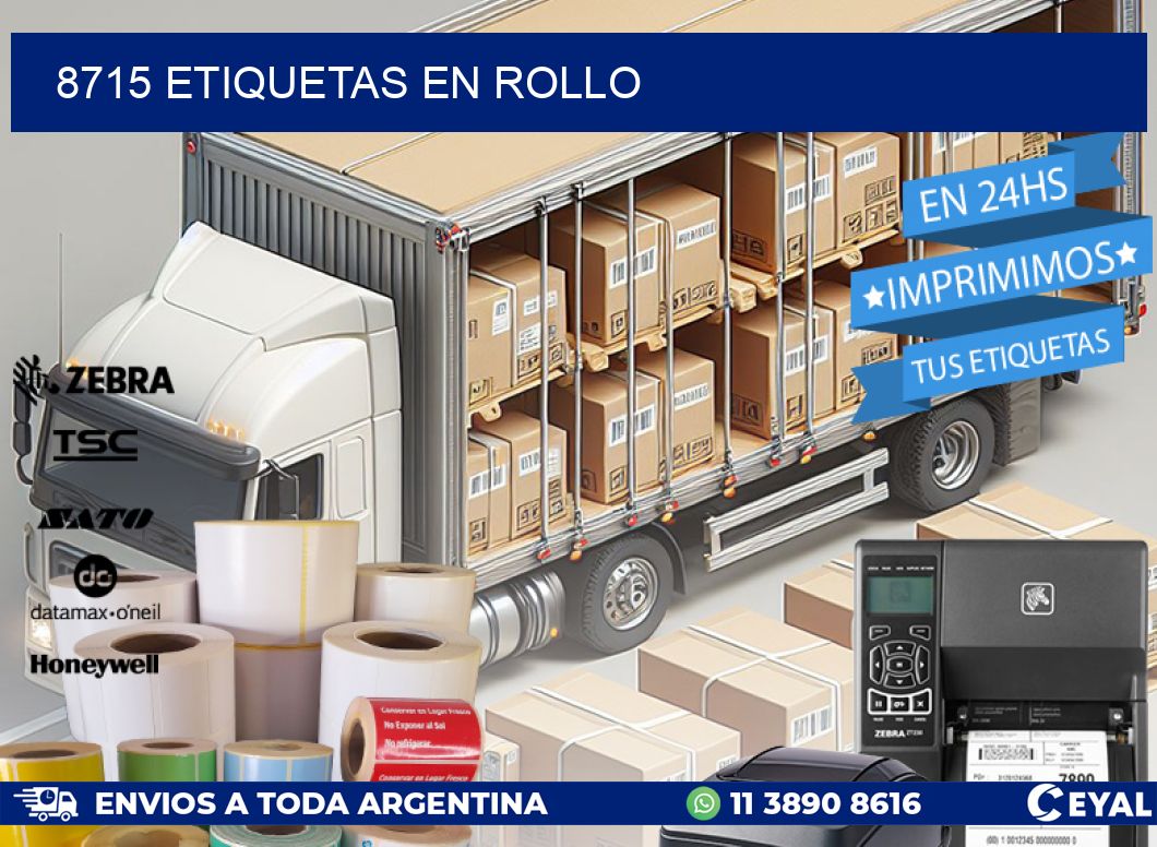8715 ETIQUETAS EN ROLLO