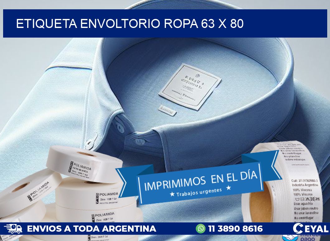 ETIQUETA ENVOLTORIO ROPA 63 x 80