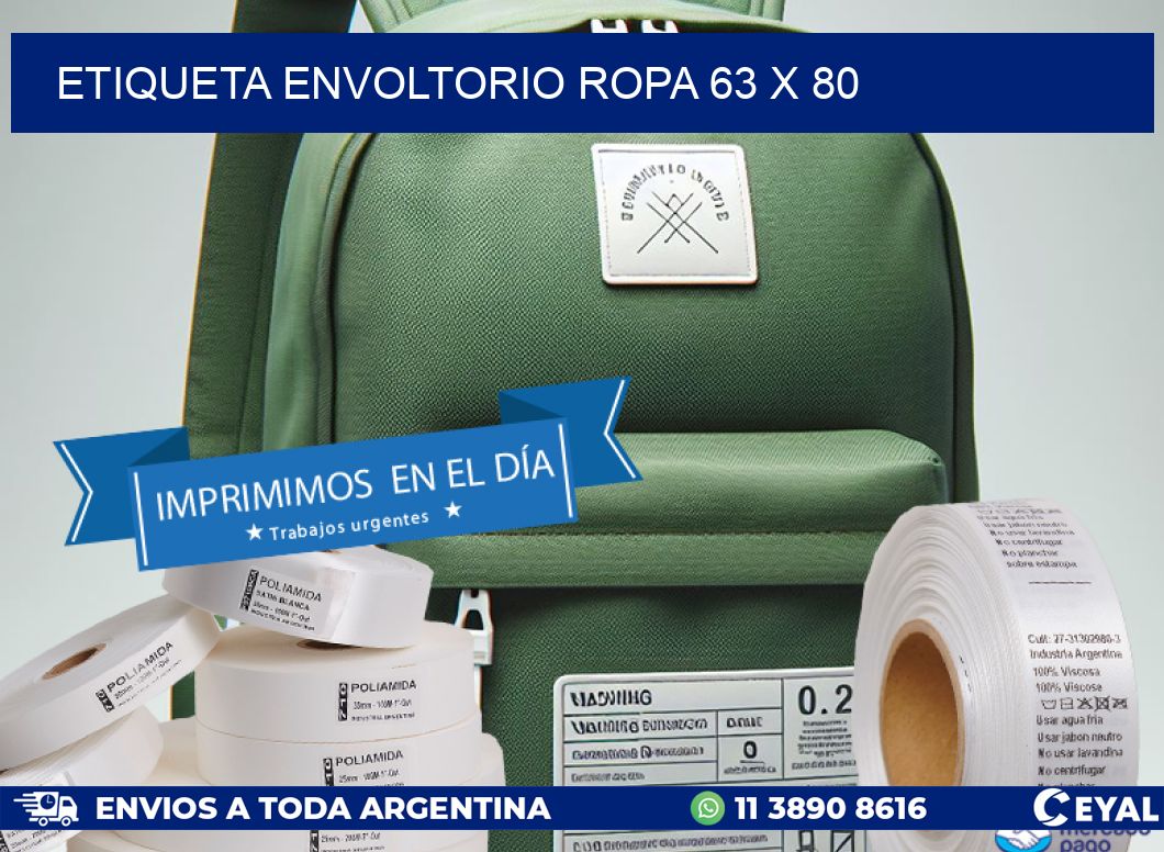 ETIQUETA ENVOLTORIO ROPA 63 x 80
