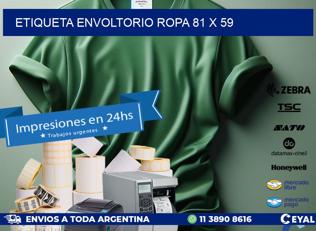 ETIQUETA ENVOLTORIO ROPA 81 x 59