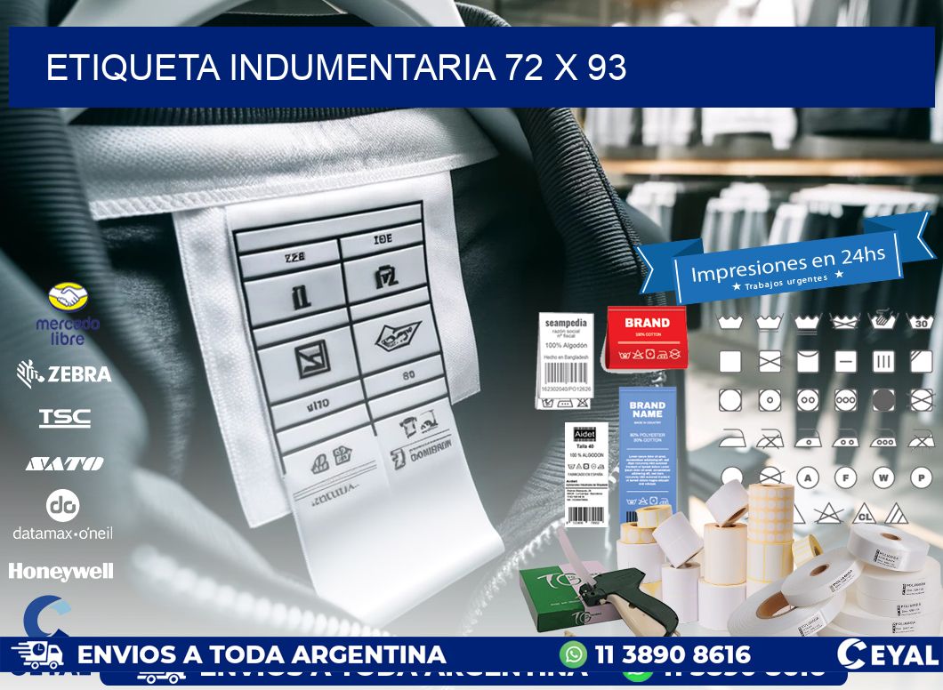 ETIQUETA INDUMENTARIA 72 x 93