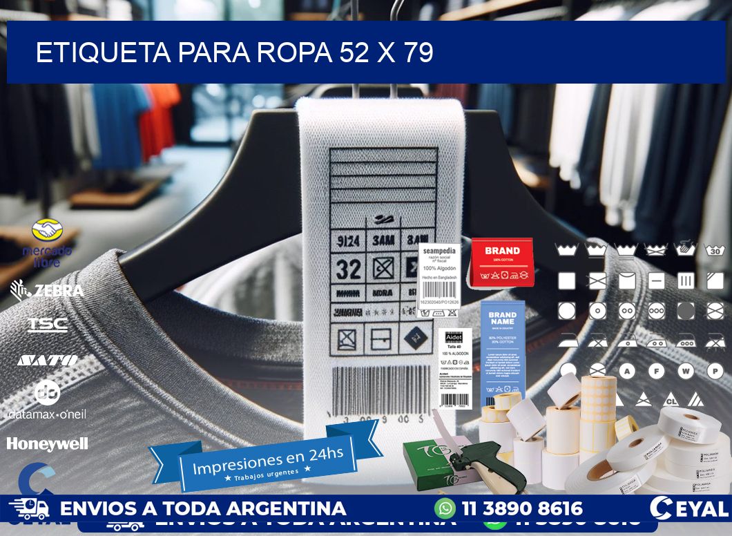 ETIQUETA PARA ROPA 52 x 79
