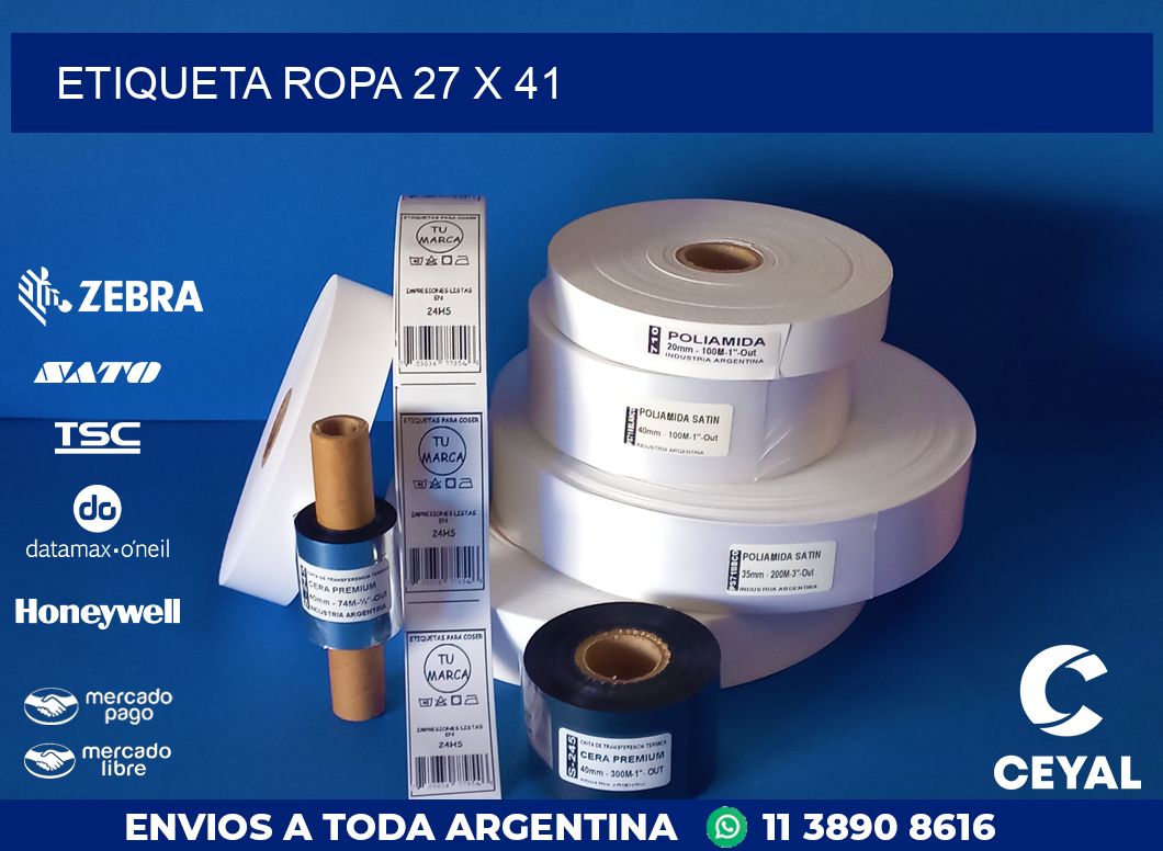 ETIQUETA ROPA 27 x 41