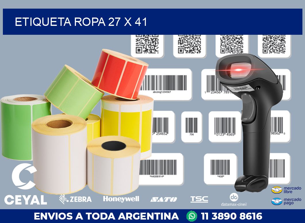 ETIQUETA ROPA 27 x 41