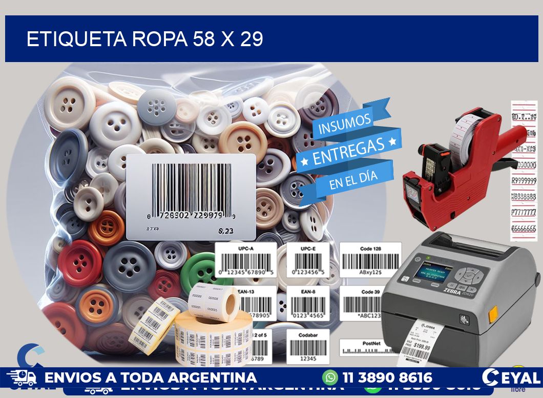 ETIQUETA ROPA 58 x 29