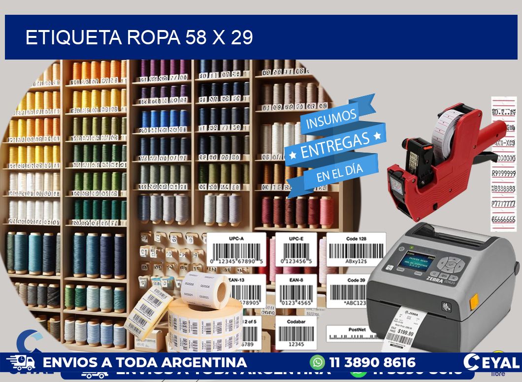 ETIQUETA ROPA 58 x 29