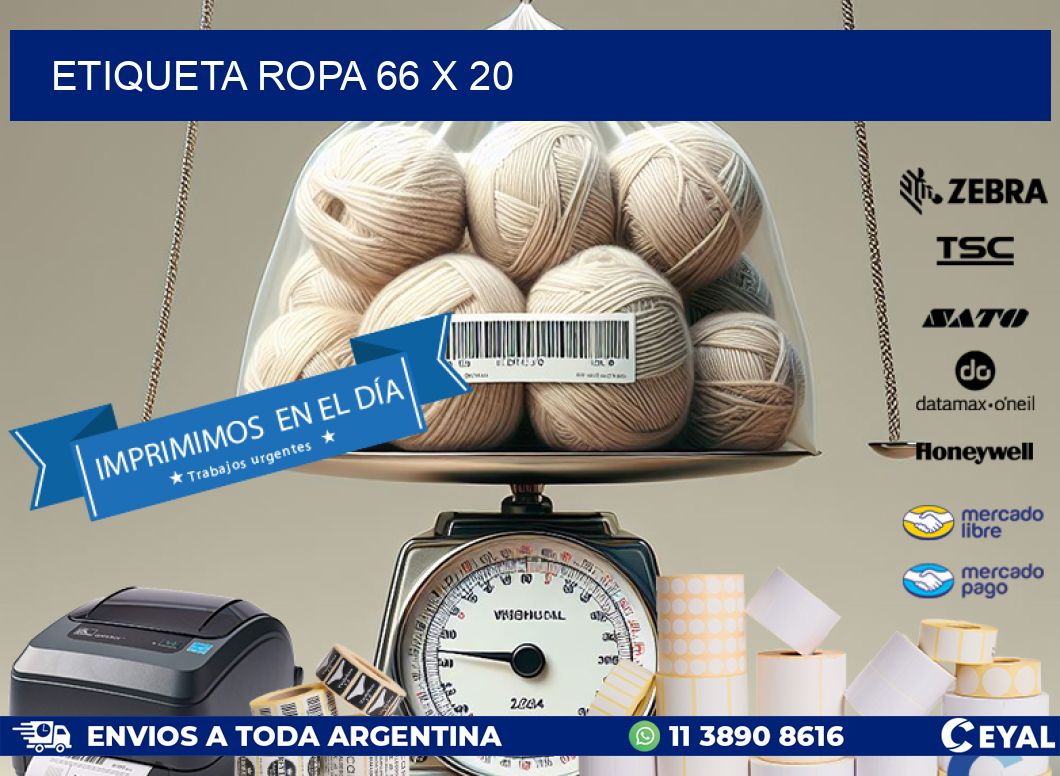 ETIQUETA ROPA 66 x 20