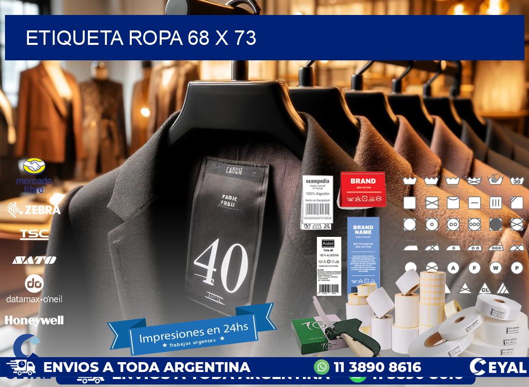 ETIQUETA ROPA 68 x 73
