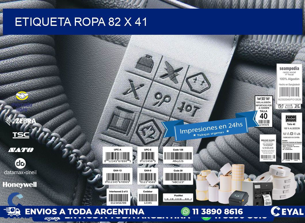 ETIQUETA ROPA 82 x 41