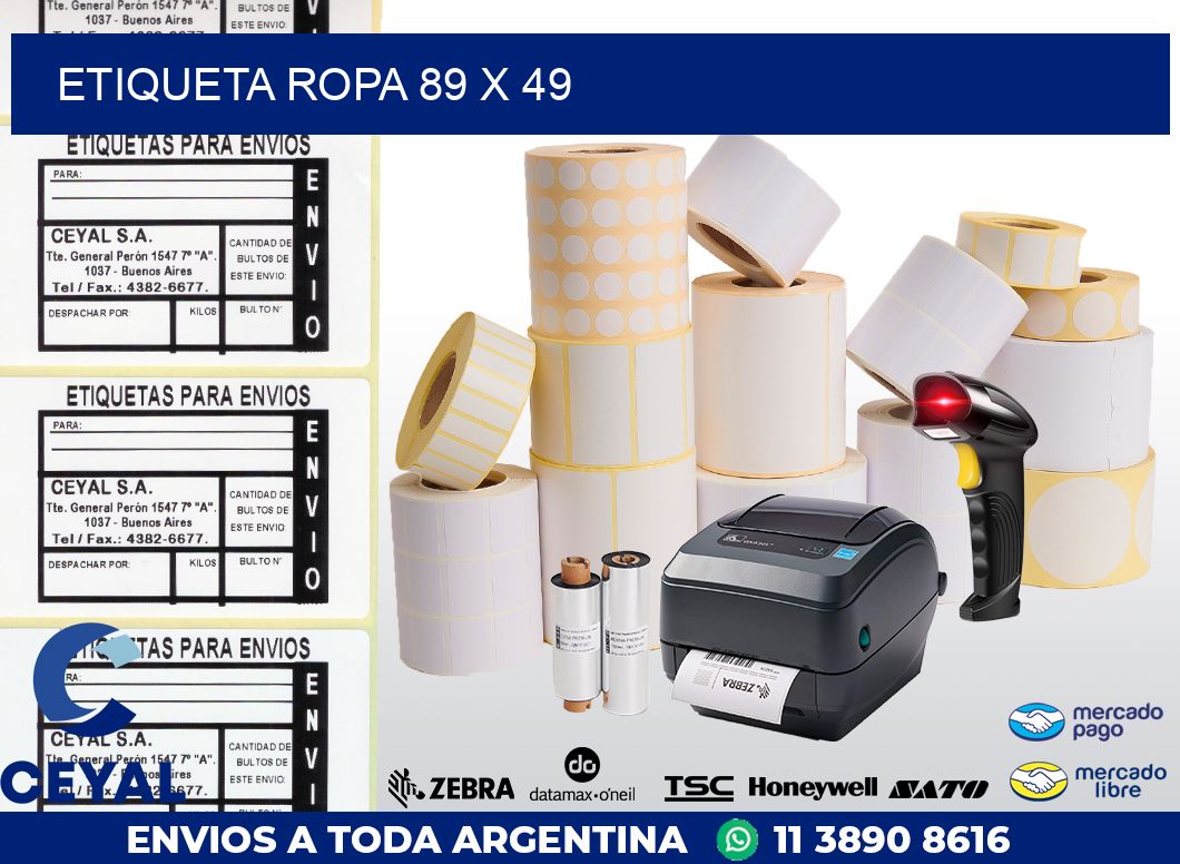 ETIQUETA ROPA 89 x 49