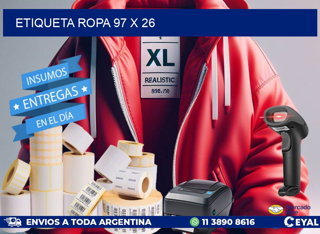 ETIQUETA ROPA 97 x 26