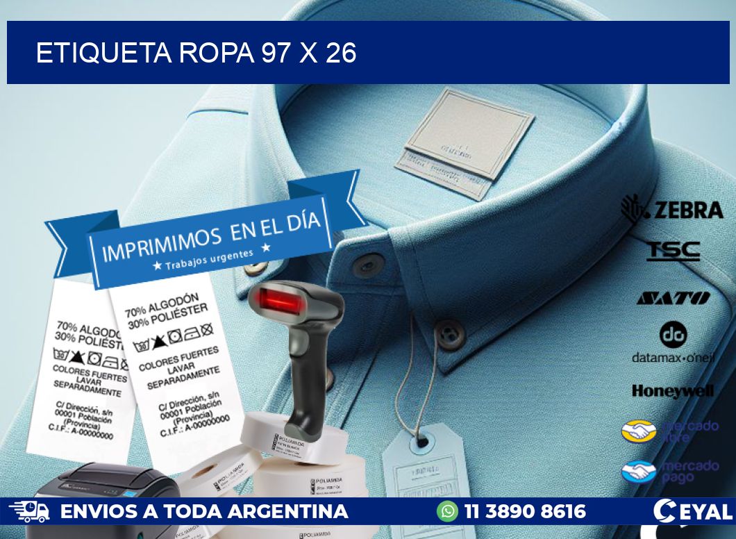 ETIQUETA ROPA 97 x 26