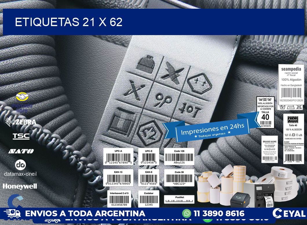 ETIQUETAS 21 x 62