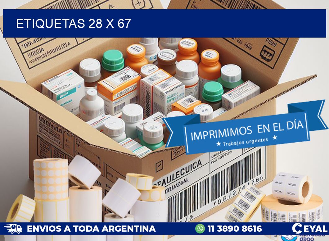 ETIQUETAS 28 x 67