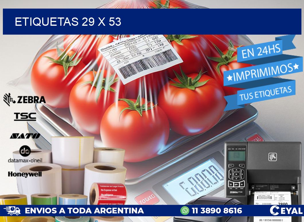 ETIQUETAS 29 x 53