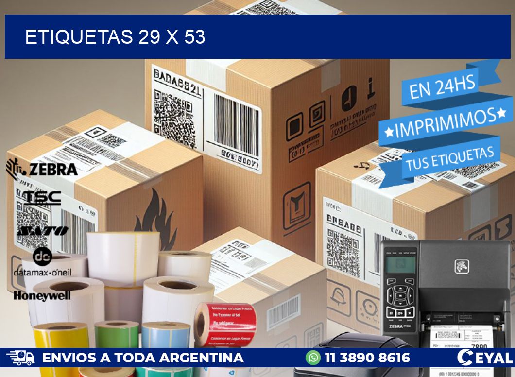 ETIQUETAS 29 x 53