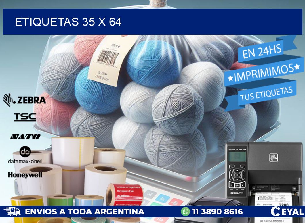 ETIQUETAS 35 x 64