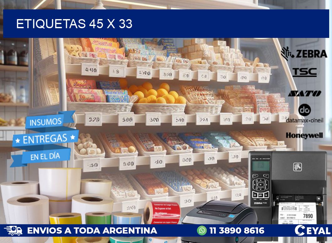 ETIQUETAS 45 x 33